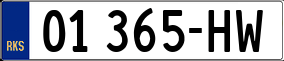 Trailer License Plate